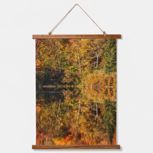 Autumn reflection on Coffin Pond Hanging Tapestry