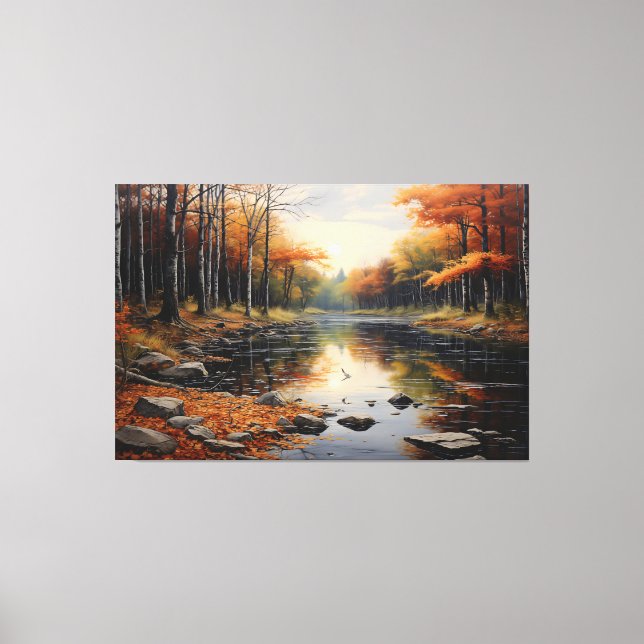 Autumn Reflections Canvas Print (Front)