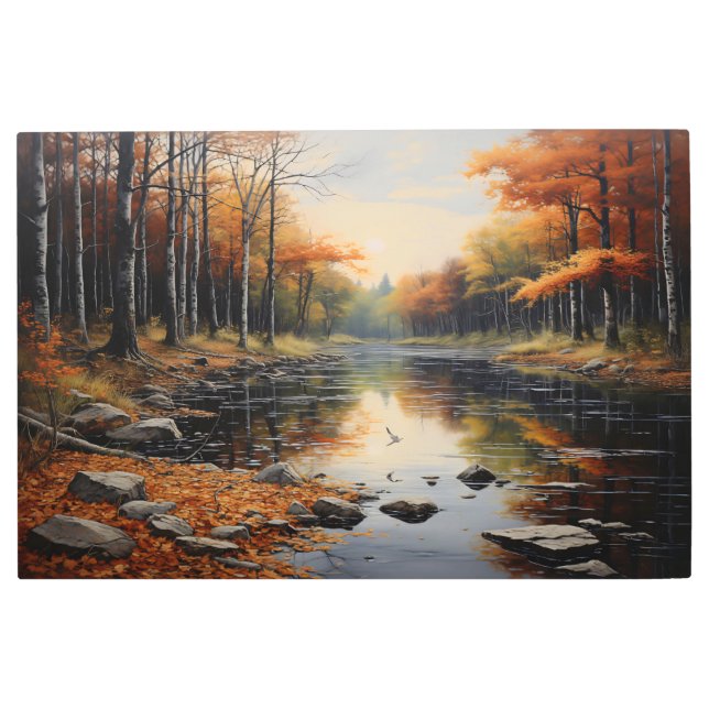 Autumn Reflections Metal Print (Front)