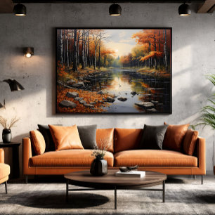 Autumn Reflections Wood Wall Art