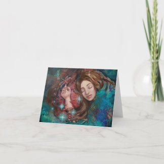 "Autumn Repose" fine art greeting card... Card