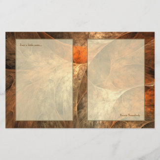 Autumn Riches Fractal Art Stationery