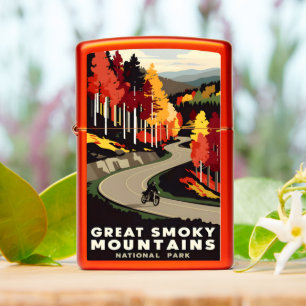 Autumn Ride in the Smoky Zippo Lighter