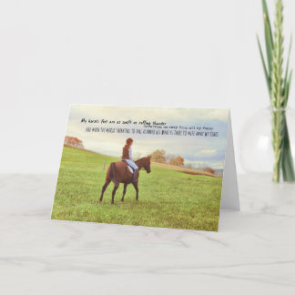 AUTUMN RIDING Greeting Card
