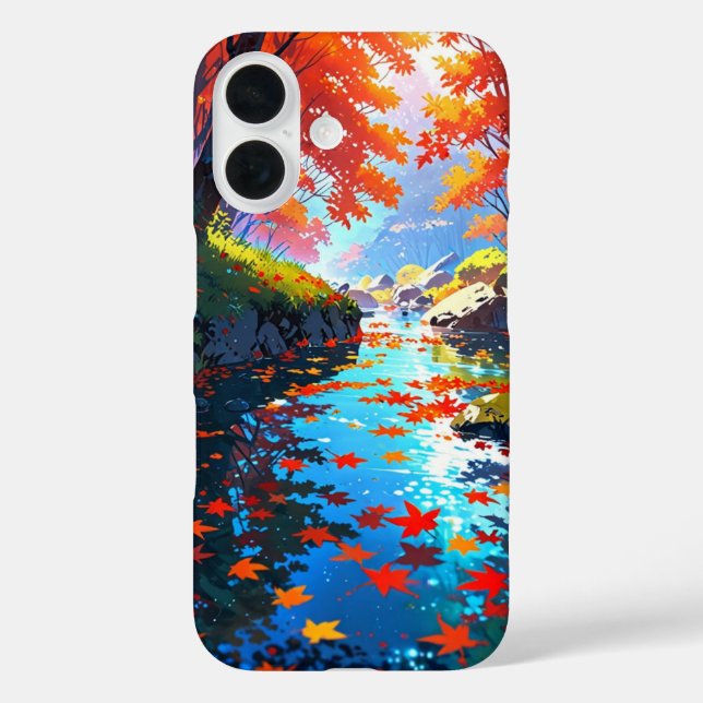 Autumn River Tranquility Case-Mate iPhone Case (Back)