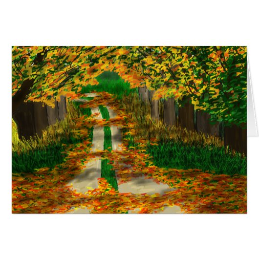 autumn road cards (Front Horizontal)