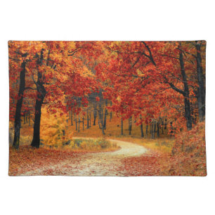 Autumn Road Cloth Placemat