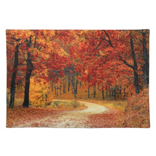 Autumn Road Cloth Placemat