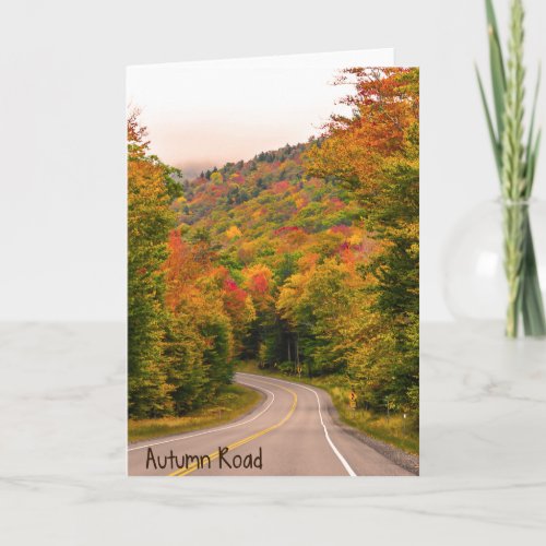 Autumn Road Greeting Card