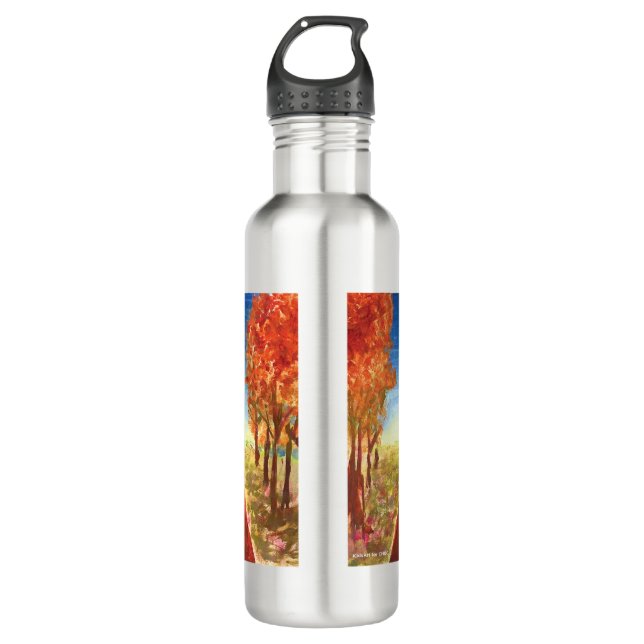 Autumn Road - KidsArt for CHOC Stainless Steel Water Bottle (Front)
