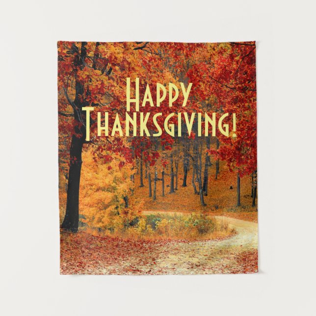 Autumn Road Tapestry (Front)