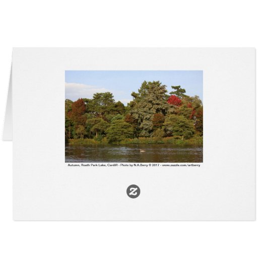 Autumn, Roath Park Lake, Cardiff (Back Horizontal)