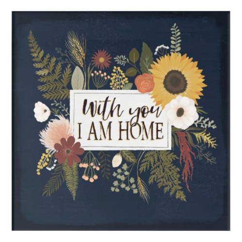 Autumn Romance III  With You I Am Home Acrylic Print