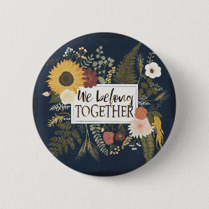 Autumn Romance IV We Belong Together Pinback Button