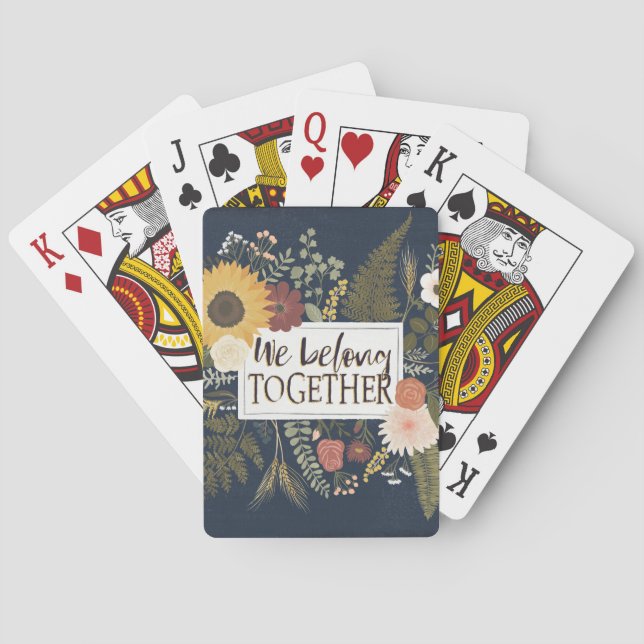 Autumn Romance IV | We Belong Together Poker Cards (Back)