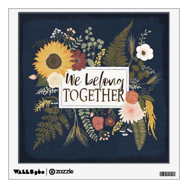 Autumn Romance IV | We Belong Together Wall Decal (Front)