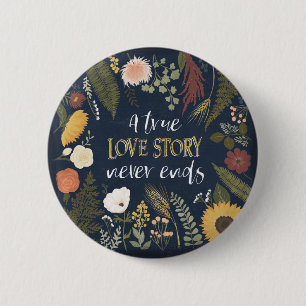 Autumn Romance V A True Love Story Never Ends Button