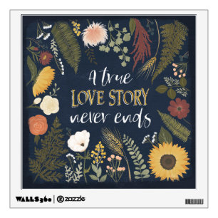 Autumn Romance V A True Love Story Never Ends Wall Sticker