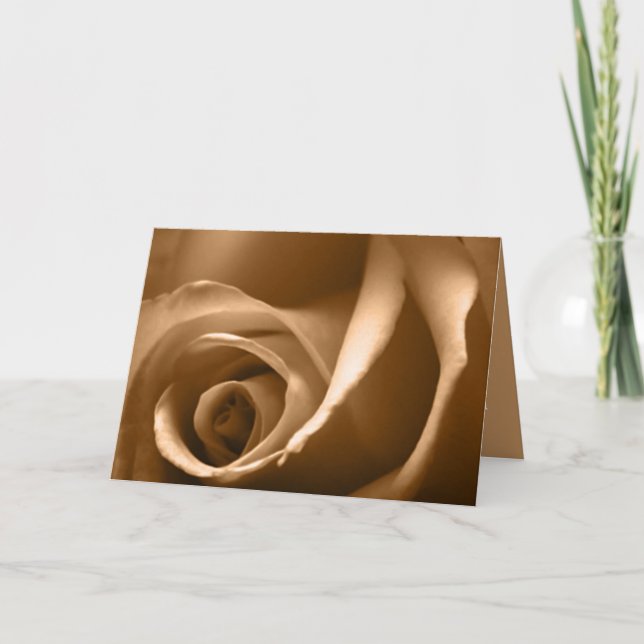 Autumn Rose Greeting Card (Front)