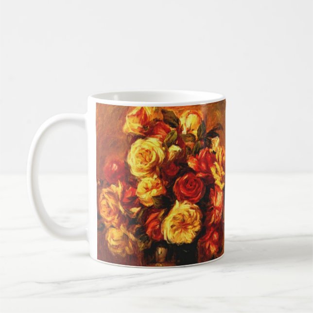 Autumn Roses Fine Art Coffee Mug (Left)