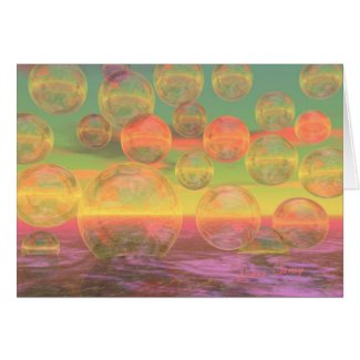 Autumn Ruminations – Gold & Rose Glory Greeting Card