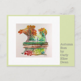 Autumn Run Postcard