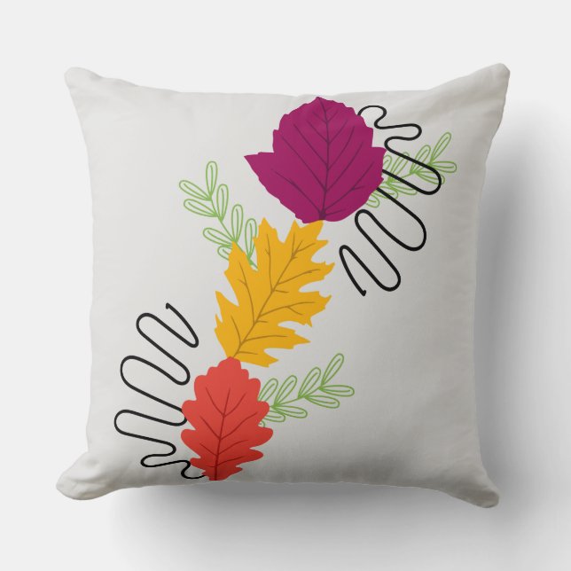 Autumn Rustic  Throw Pillow (Front)