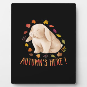 Autumn’s Says Cute Bunny Autumn It’s Fall Y’all Plaque