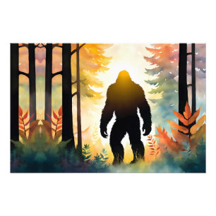 Autumn Sasquatch Colorful Landscape Photo Print