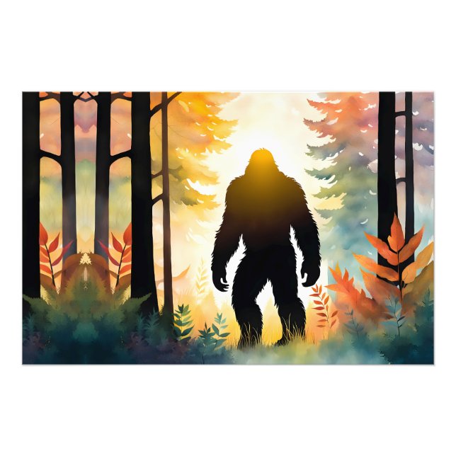 Autumn Sasquatch Colorful Landscape Photo Print (Front)