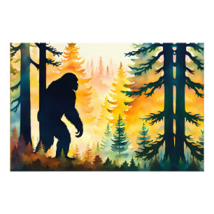 Autumn Sasquatch Colorful Landscape Photo Print