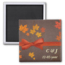 Autumn  Save the date magnet