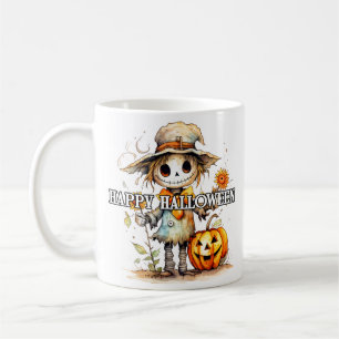 Autumn Scarecrow Happy Halloween Coffee Mug