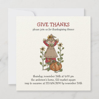 Autumn Scarecrows · Scarecrow Invitation