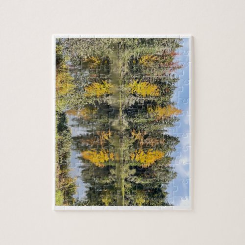 Autumn Scene in New England Jigsaw Puzzle