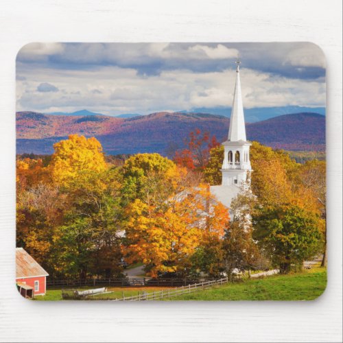 Autumn Scene In Peacham Vermont USA Mouse Pad