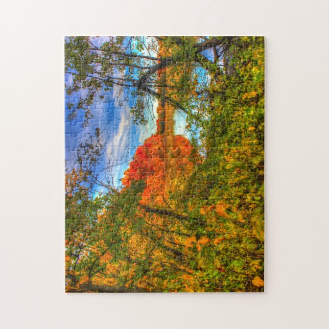 Autumn Scene Wisconsin. Jigsaw Puzzle (Vertical)