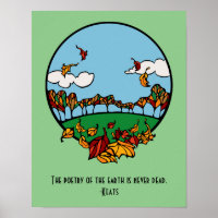 Autumn Scene with Quote