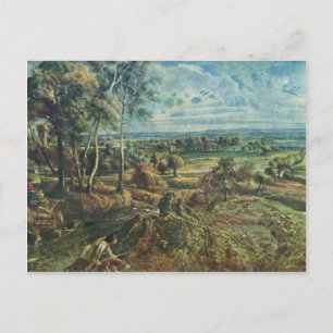 Autumn Scenery And The View Of The Castle Of Postcard