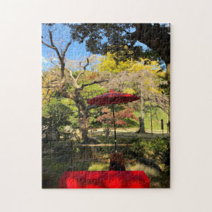 Autumn Scenery at Japanese Garden Jigsaw Puzzle