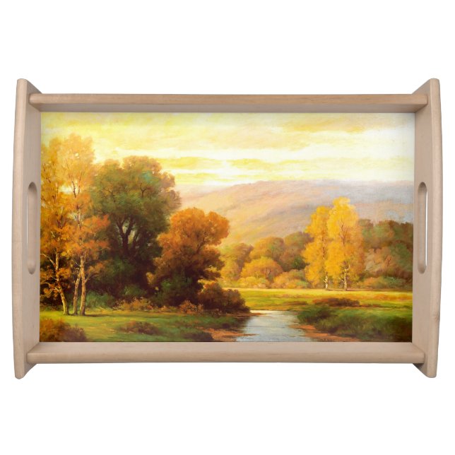 Autumn Scenery Painting  Serving Tray (Front)