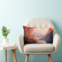 Autumn Scenery Throw Pillow