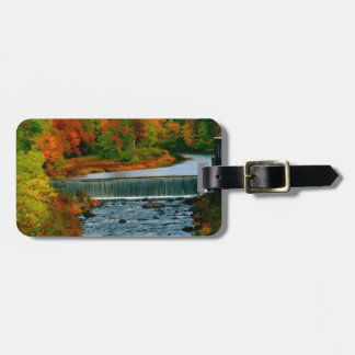 Autumn Scenic View of a Small New England Town Luggage Tag