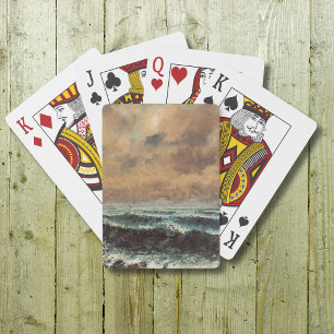 Autumn Sea – Gustave Courbet Poker Cards