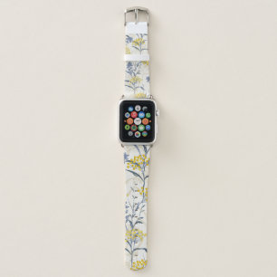 Autumn seamless pattern vintage with yellow berrie apple watch band