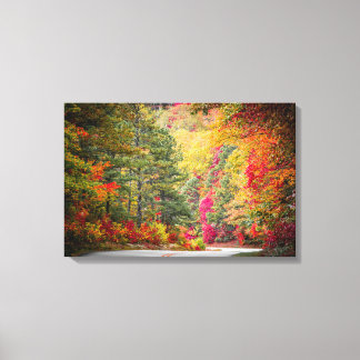 autumn season in the mountains canvas print