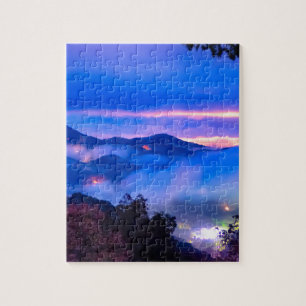 autumn season morning on blue ridge parkway mounta jigsaw puzzle