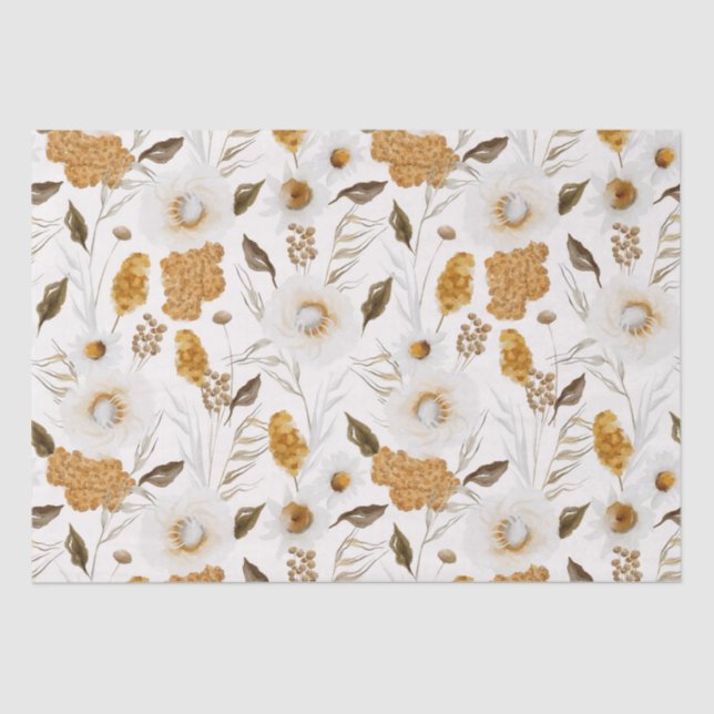 Autumn Season Pattern Tissue Paper (Front)