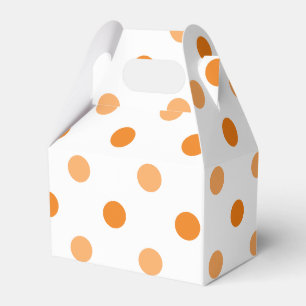 Autumn Season Polka Dot Pattern Favor Boxes