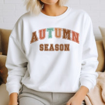 Autumn Season Trendy Fall Varsity Sweatshirt